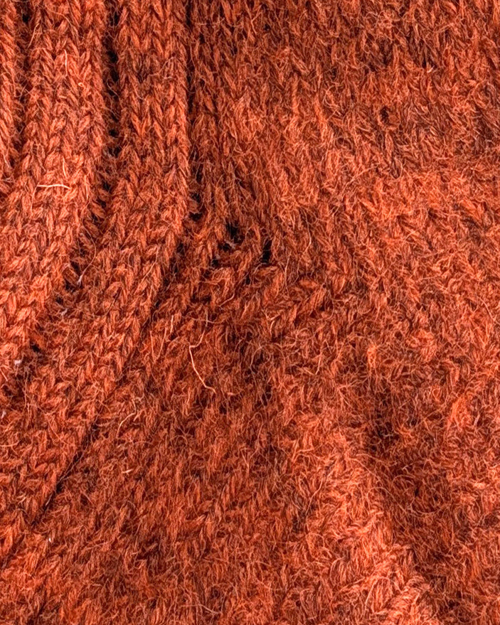100% British Wool Boot Socks – Burnt Orange Walking Socks