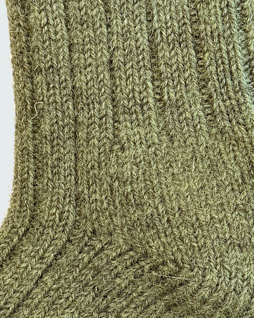 100% British Wool Boot Socks for Men & Women – Dark Apple Green Walking Socks