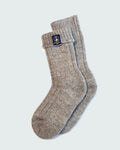 100% British Wool Boot Socks for Men & Women – Smoke Grey Walking Socks