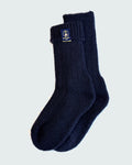 100% British Wool Boot Socks for Men & Women – Navy Blue Walking Socks