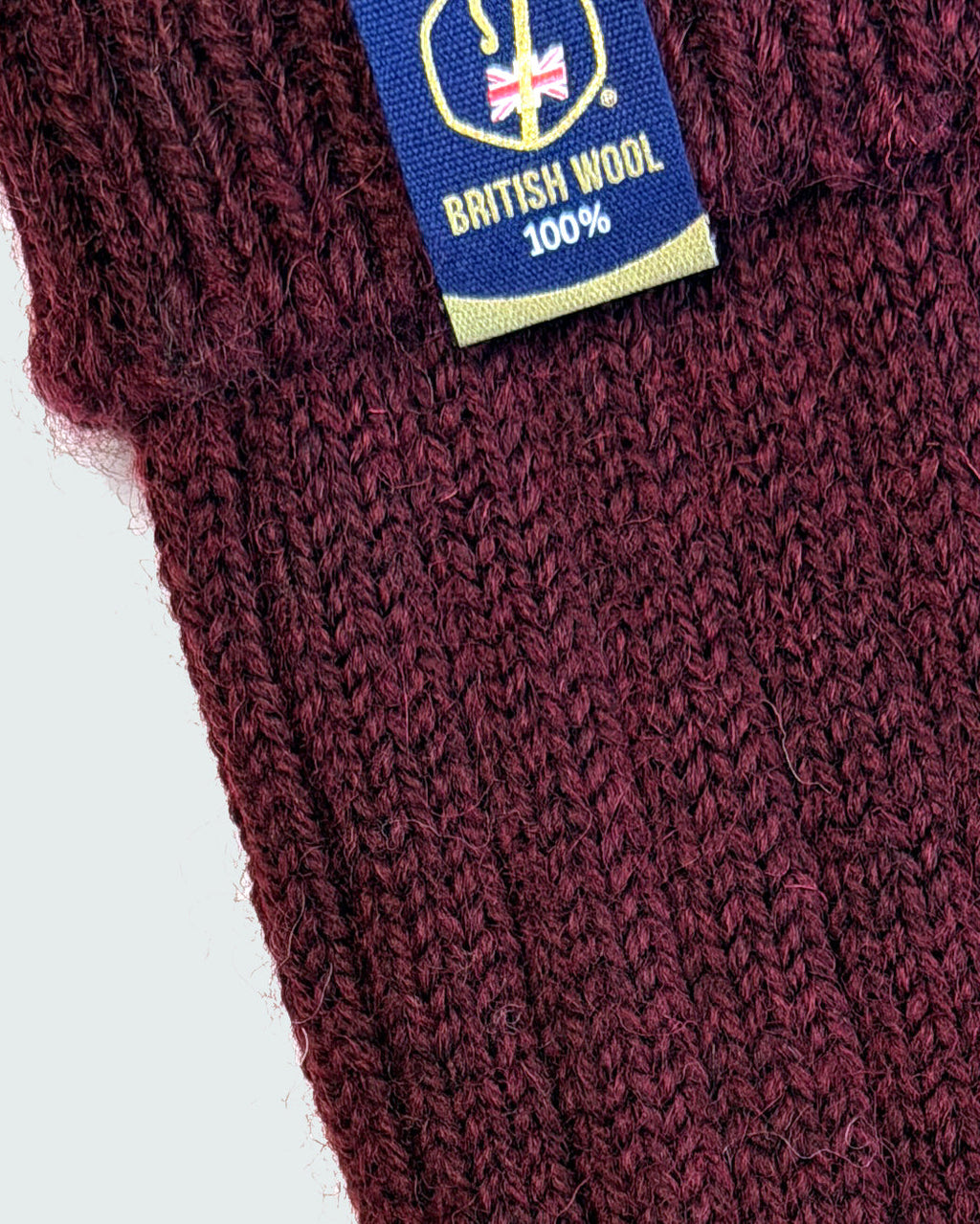 100% British Wool Boot Socks – Burgundy Walking Socks