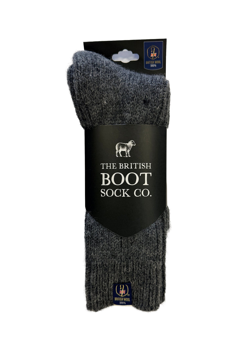 100% British Wool Boot Socks for Men & Women – Nimbus Grey Walking Socks