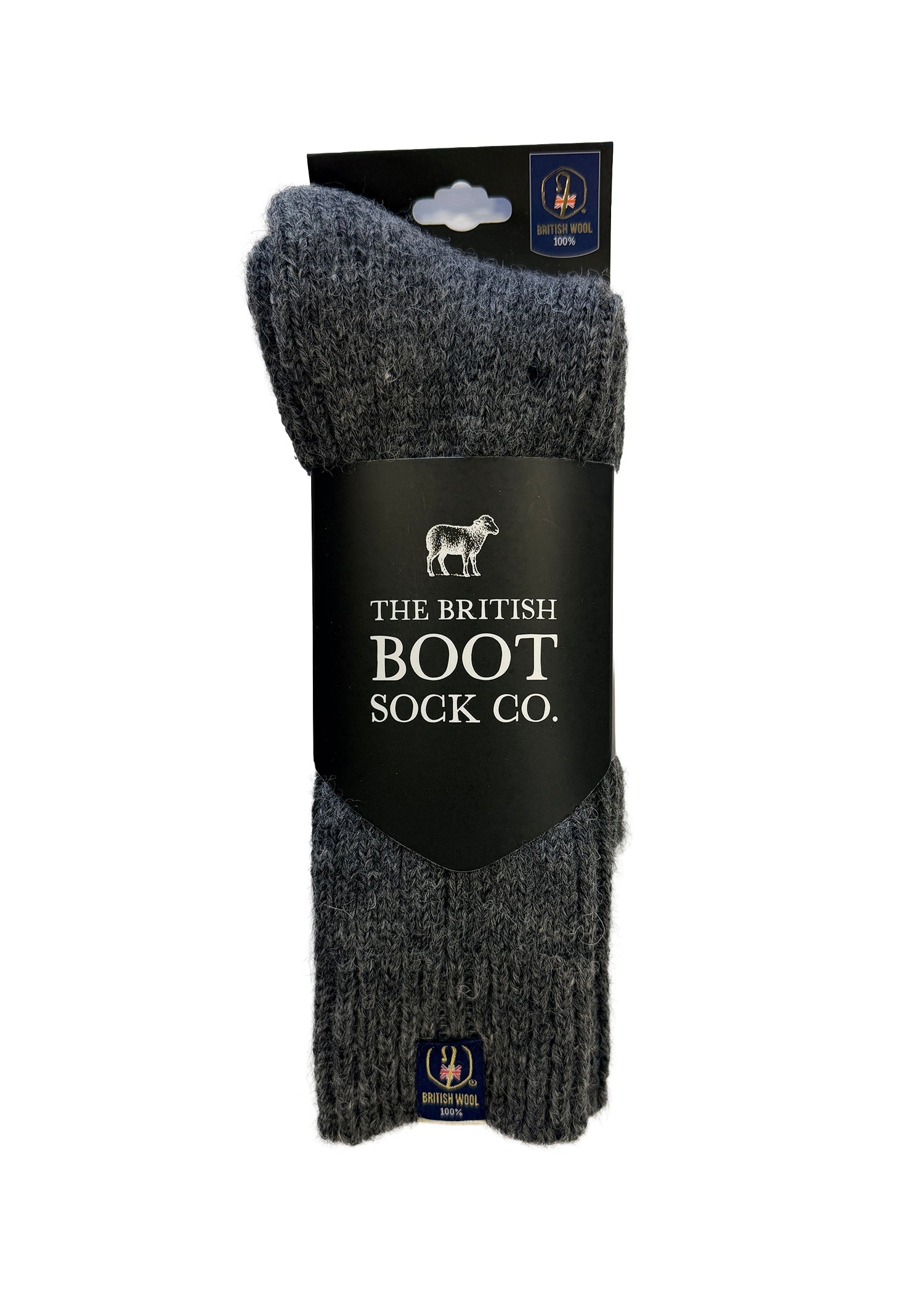100% British Wool Boot Socks for Men & Women – Nimbus Grey Walking Socks