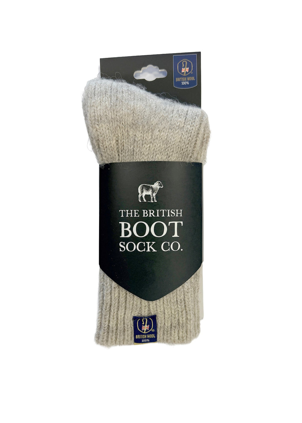 100% British Wool Boot Socks for Men & Women – Smoke Grey Walking Socks