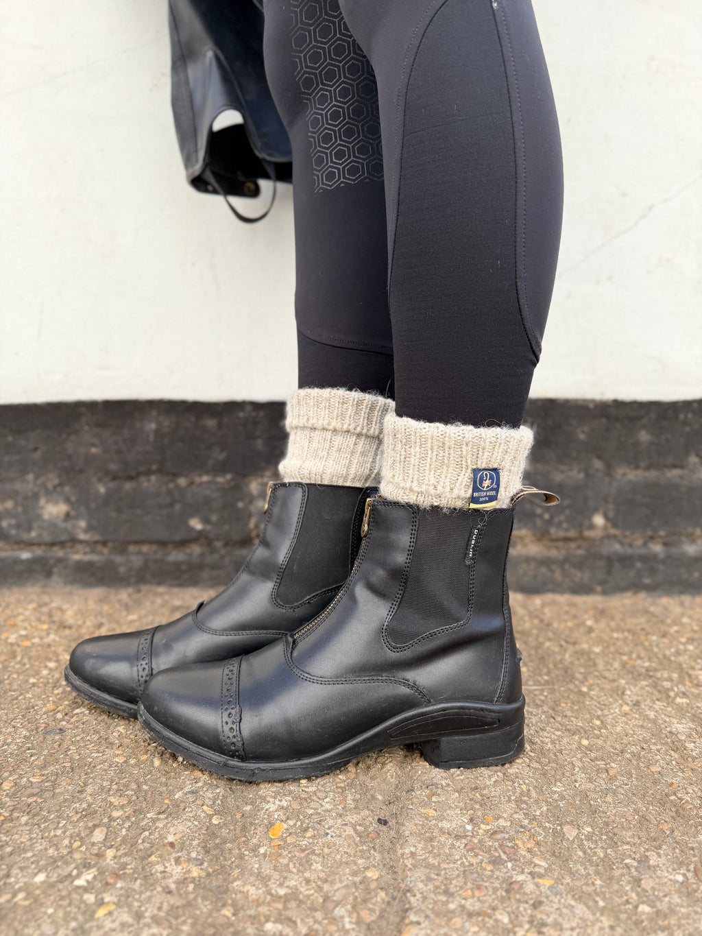 100% British Wool Boot Socks for Men & Women – Smoke Grey Walking Socks
