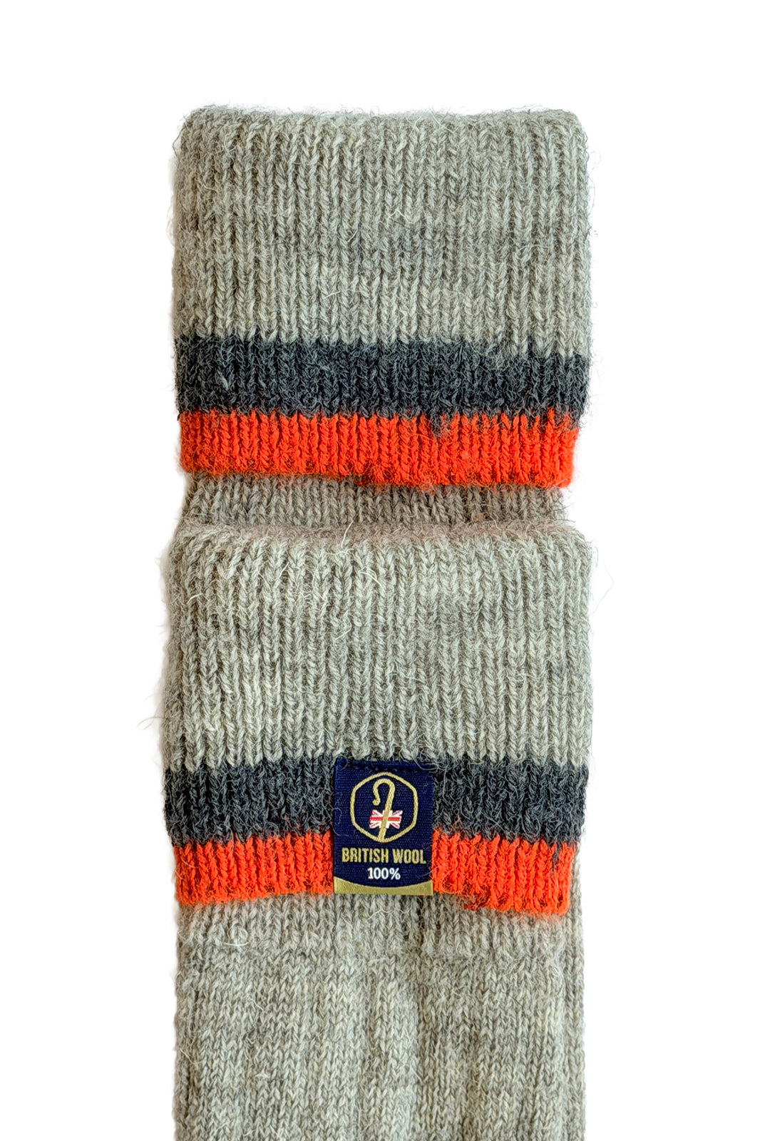 100% British Wool Wellington Boot Socks – Light Grey Natural | UK 4-7