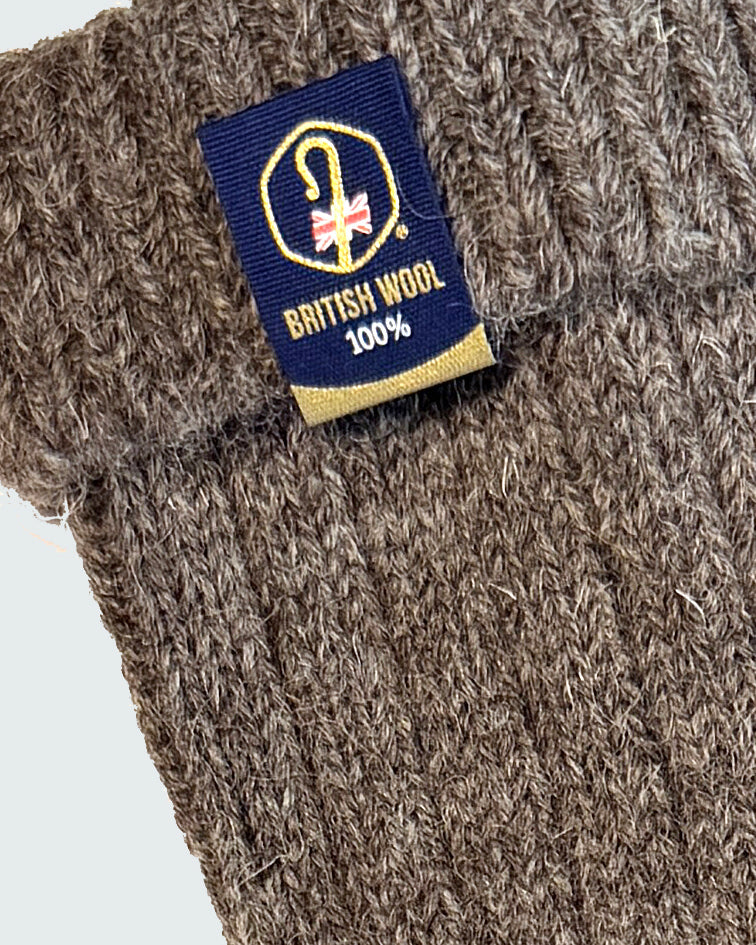 100% British Wool Boot Socks for Men & Women – Mid Grey Natural Walking Socks