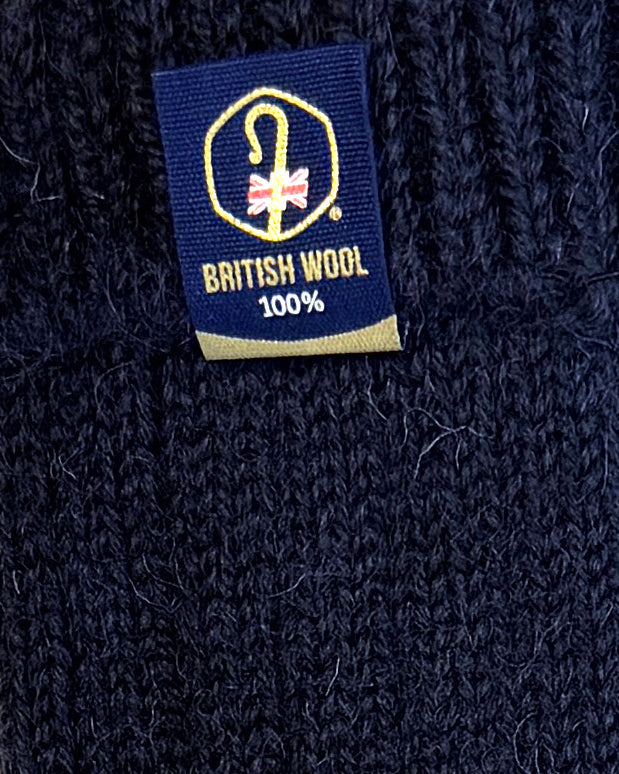 100% British Wool Boot Socks for Men & Women – Navy Blue Walking Socks