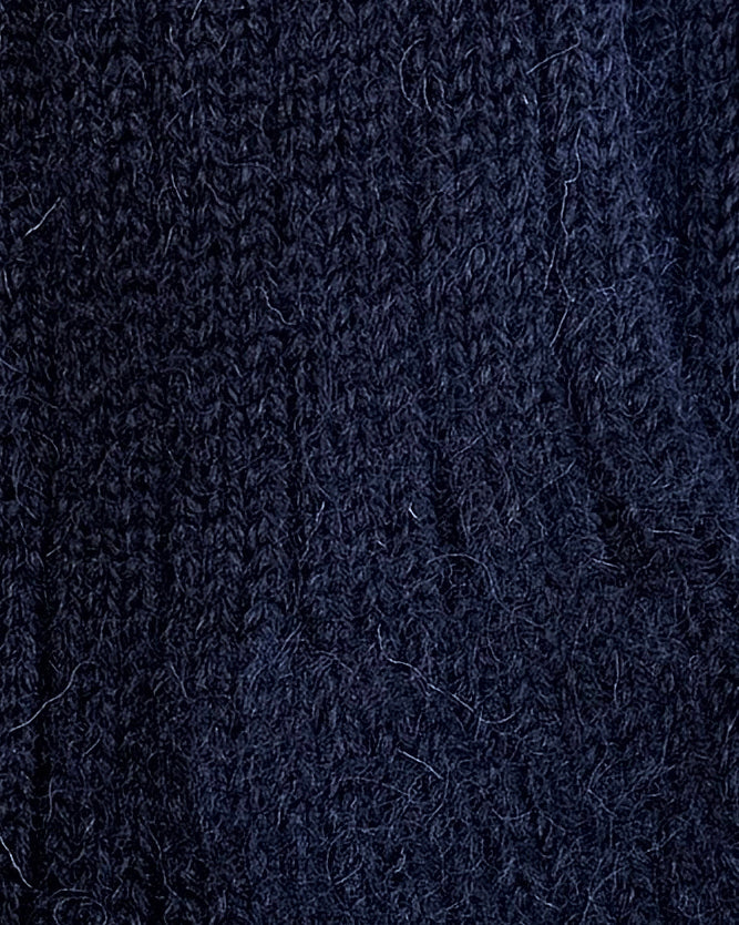 100% British Wool Boot Socks for Men & Women – Navy Blue Walking Socks
