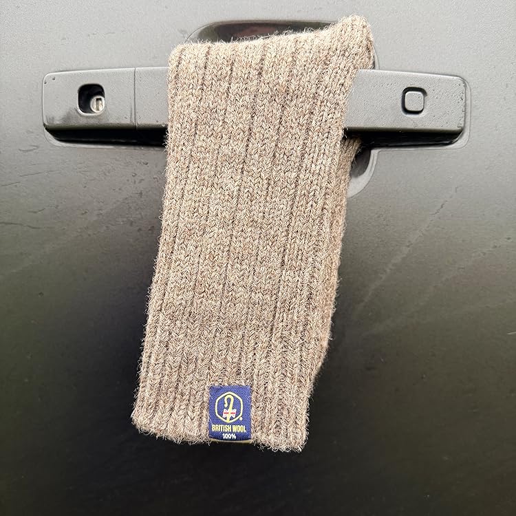 100% British Wool Boot Socks for Men & Women – Smoke Grey Walking Socks